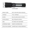 High Power LED Flashlight With Type Rechargeable Battery And Waterproof Torch COB Side Light Zoom F 4