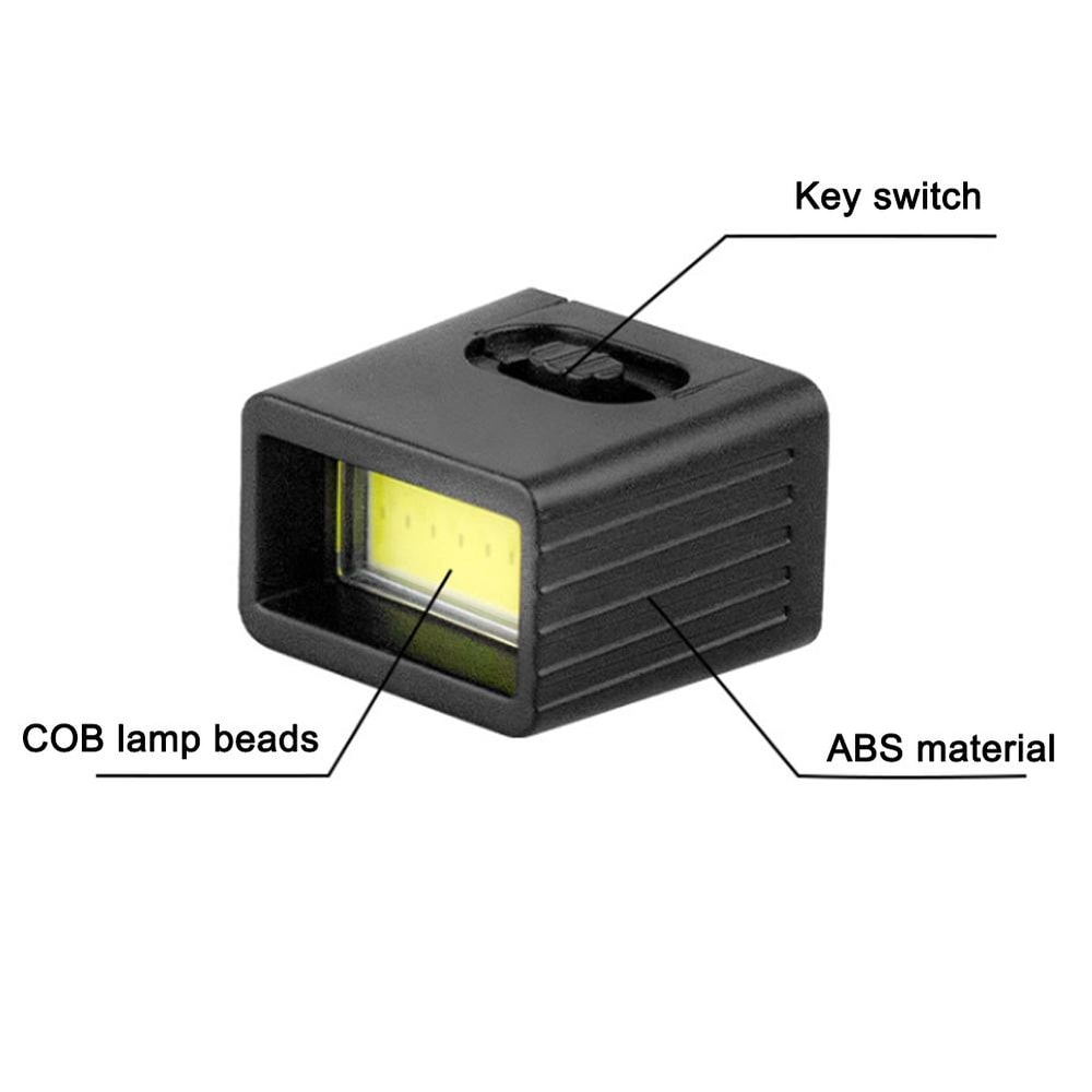 Mini COB LED Battery EDC Flashlight Ultra Bright Key Light