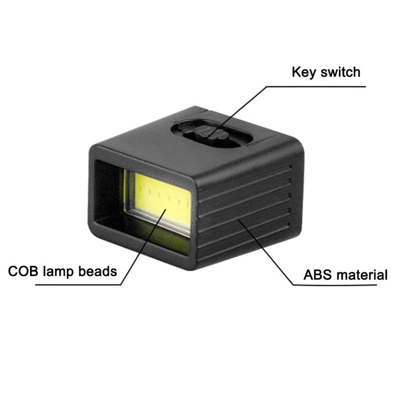 Mini COB LED Battery EDC Flashlight Ultra Bright Key Light