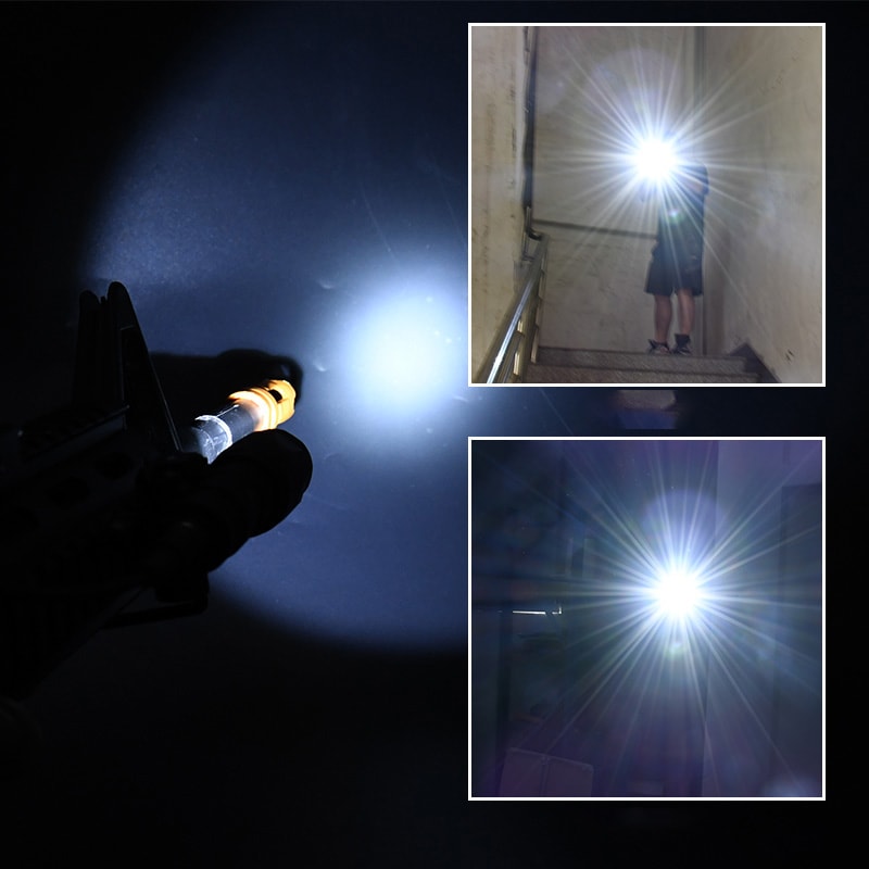 Tactical Weapon Mounted Light With Picatinny Rail Flashlight For Rifle Pistol 3