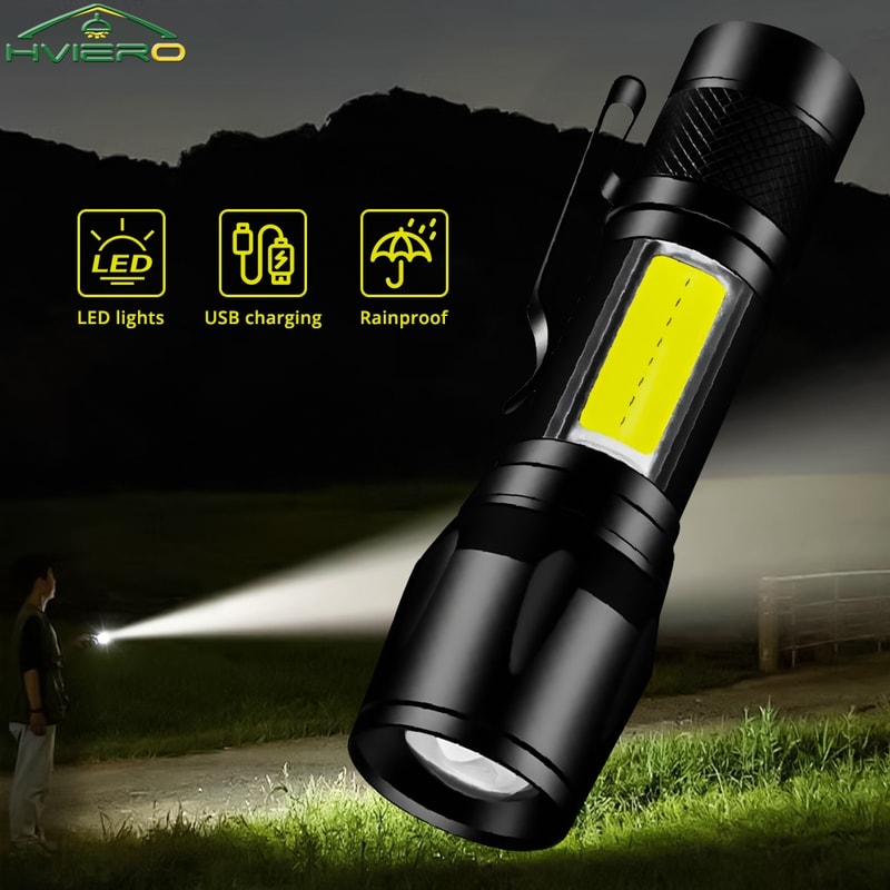 Ultra Bright Waterproof Mini LED Flashlight With Adjustable Focus Perfect For Camping Hiking 0