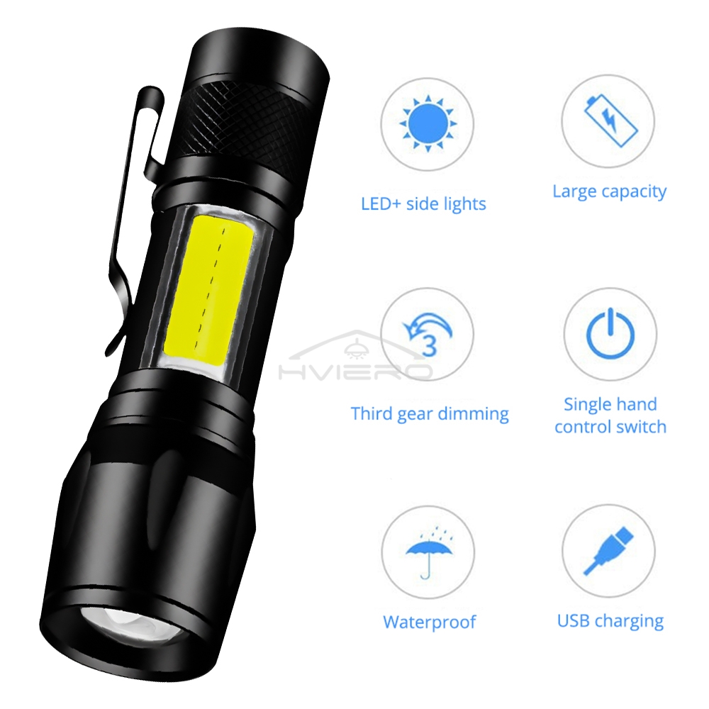 Ultra Bright Waterproof Mini LED Flashlight With Adjustable Focus Perfect For Camping Hiking 4