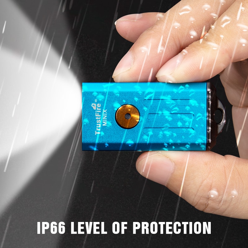 Trustfire Minix Mini Flashlight Keychain UV Lamp Rechargeable Mode LED Torch With Red Light 2