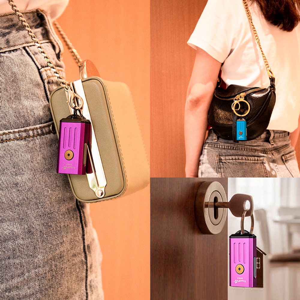 Trustfire Minix Mini Flashlight Keychain UV Lamp Rechargeable Mode LED Torch With Red Light 5