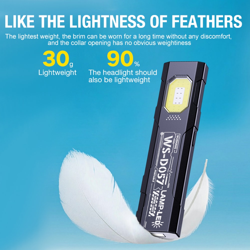 LED Keychain Flashlight Rechargeable Portable Mini Torch with Magnet for Emergency Compact Pocket Lantern & Work