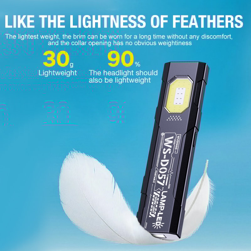 LED Keychain Flashlight Rechargeable Portable Mini Torch with Magnet for Emergency Compact Pocket Lantern & Work