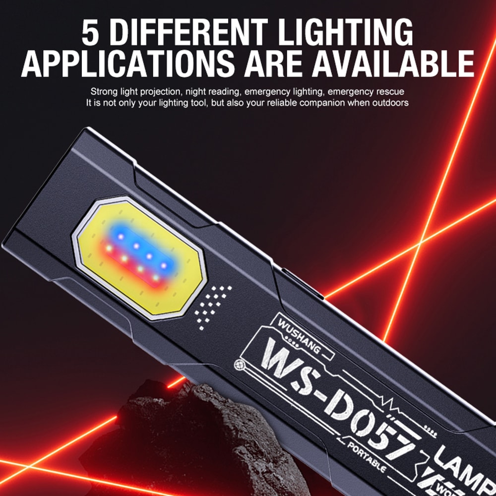 LED Keychain Flashlight Rechargeable Portable Mini Torch with Magnet for Emergency Compact Pocket Lantern & Work