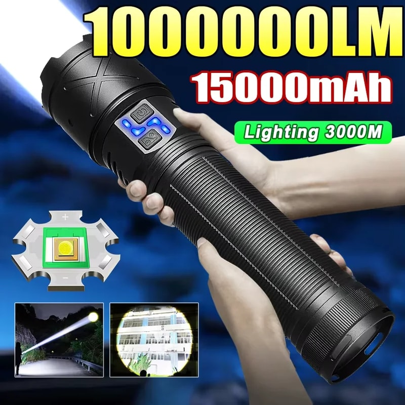 LED Flashlight Super Bright USB Charging Tactical Flashlight For Outdoor Activities 1