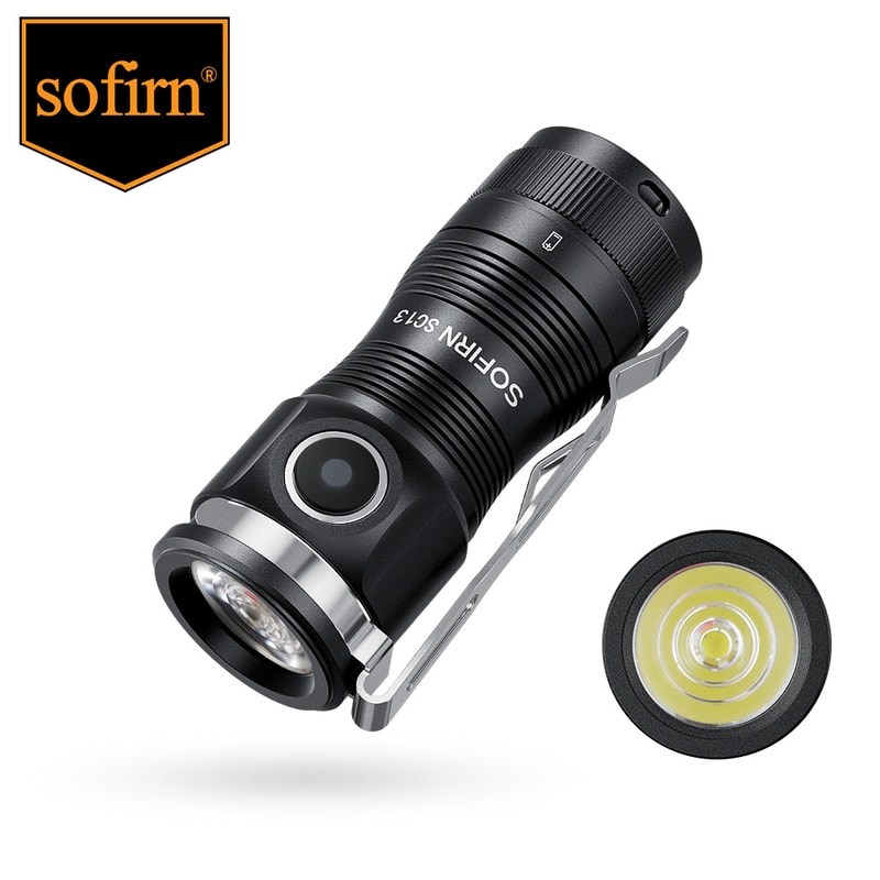 Sofirn Mini Powerful LED Flashlight , Rechargeable, with Magnetic Base