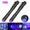 Mini Pen Light Flashlight UV Torch with Clip for Pet Urine Stain & Money Detection