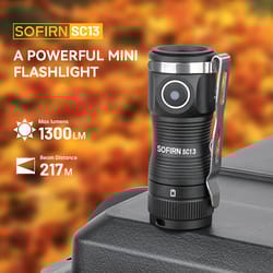 sofirn mini tactical flashlight keychain emergency led torch