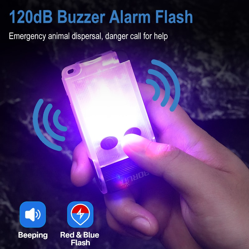 BORUiT UV LED Flashlight Power Bank Rechargeable Magnetic And Versatile Camping Lantern 0