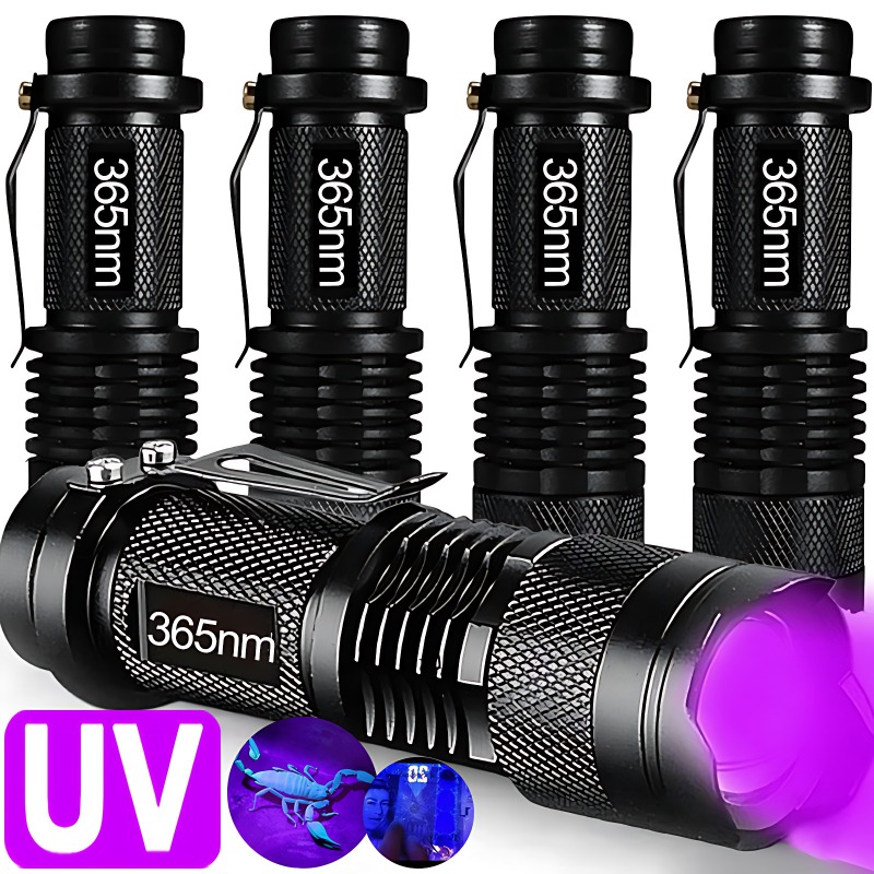 UV Flashlight Zoomable Ultra Violet Torch For Detecting Pet Urine Scorpions Fluorescent Agents 0