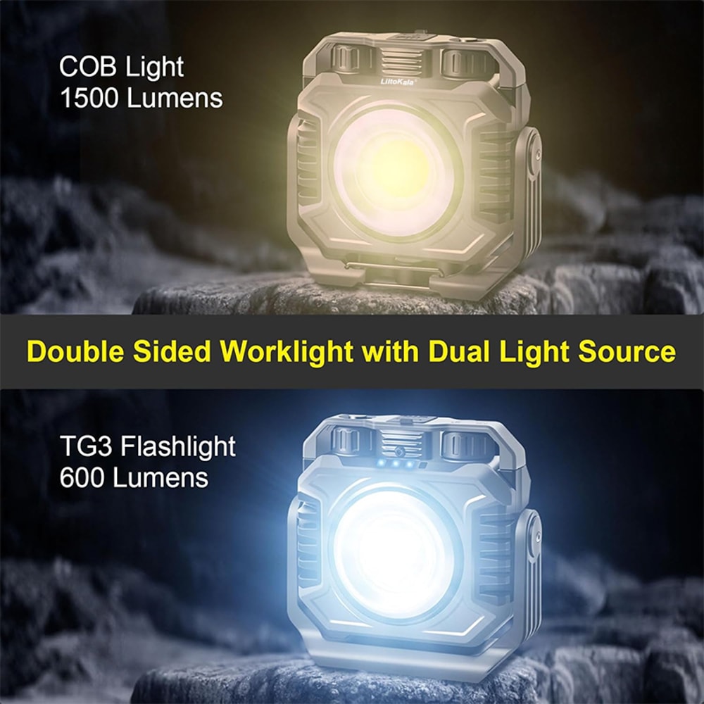 Rechargeable Magnetic Work Light with Battery Temperature Sensitive, Rotation