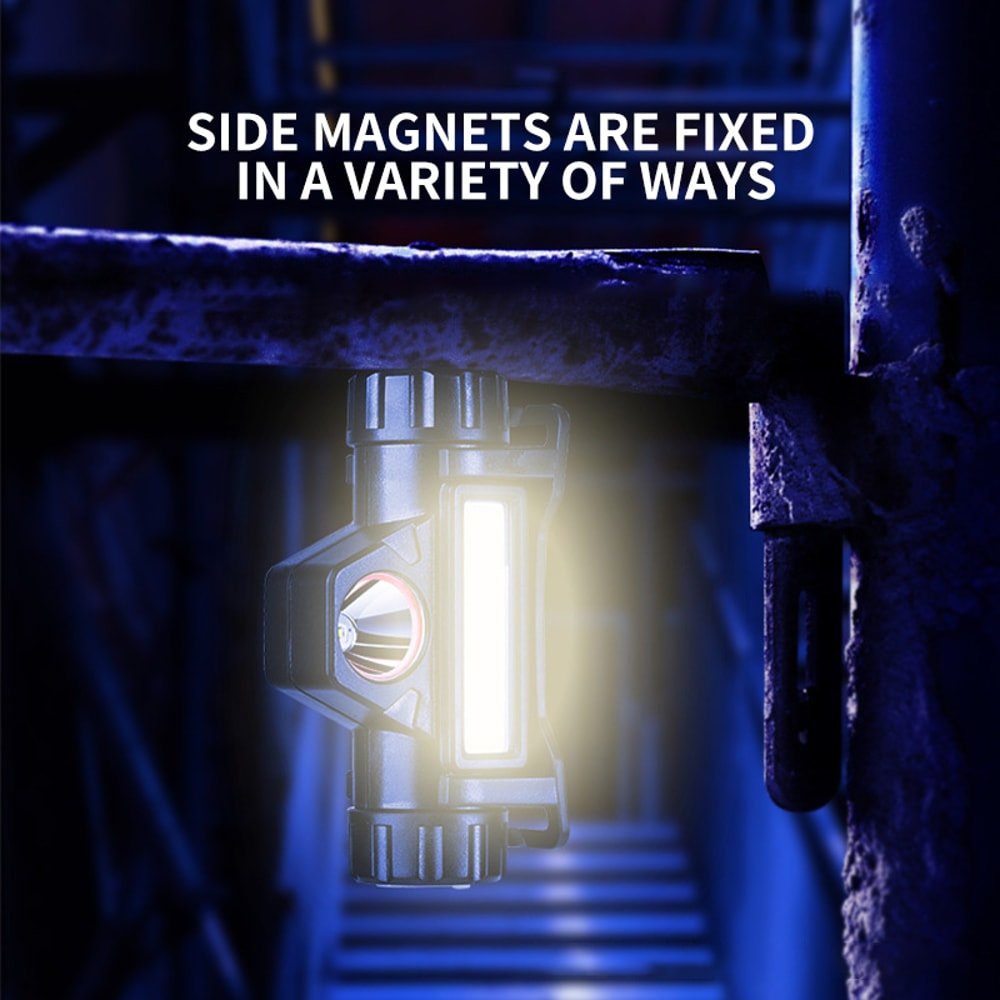 LED Head Mounted Magnetic Flashlight For Night Fishing Long Lasting Battery Strong Light 2