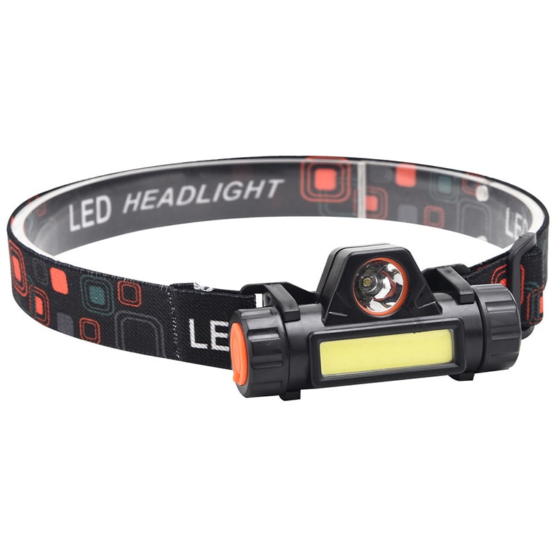 LED Head Mounted Magnetic Flashlight For Night Fishing Long Lasting Battery Strong Light 6