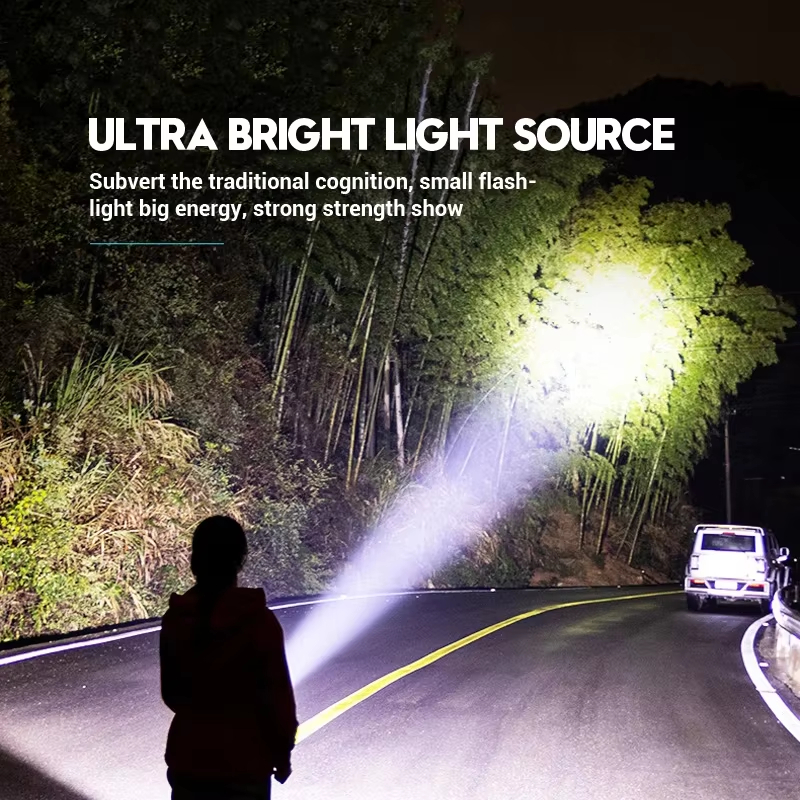 Super Bright Mini Flashlight With Pen Clip Tail Magnet USB Rechargeable Outdoor Torch For Emergenc 4