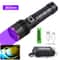 Powerful UV Flashlight USB Rechargeable, Waterproof Purple Light UV Torch for Pet Urine Detection