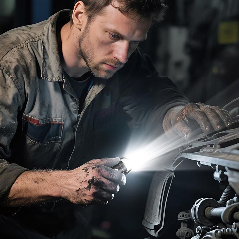 Portable LED Keychain Light Rechargeable Waterproof Mini Flashlight For Camping Travel And Emergen 4