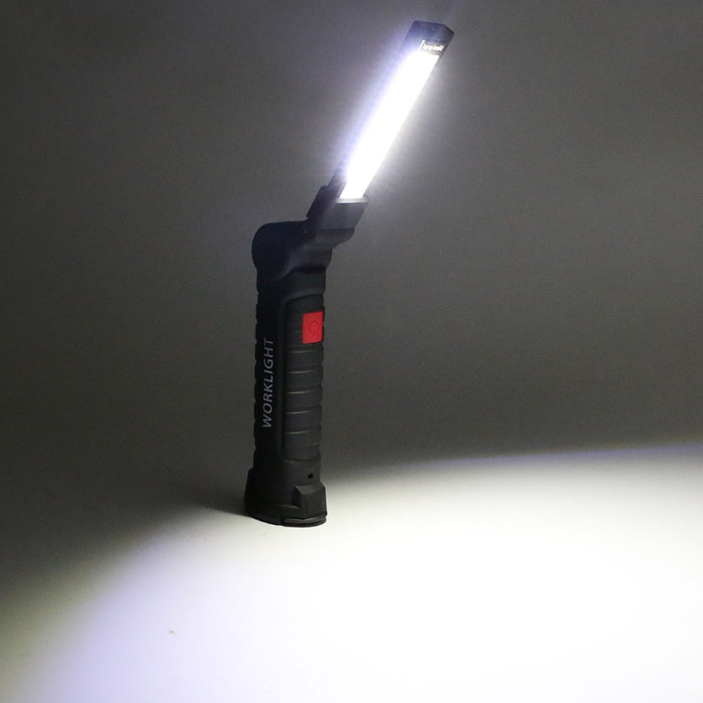 USB Rechargeable Tactical Flashlight & LED Work Lamp Waterproof, Magnetic, and Hanging Design