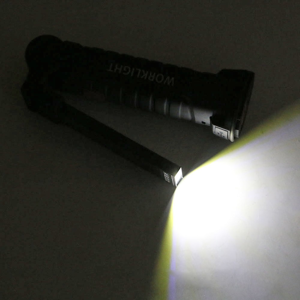 USB Rechargeable Tactical Flashlight & LED Work Lamp Waterproof, Magnetic, and Hanging Design