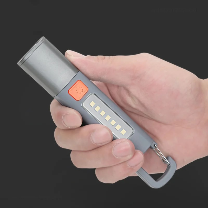 Super Bright LED Flashlight With USB Rechargeable And Zoomable Feature For Outdoor And Camping Wate 4