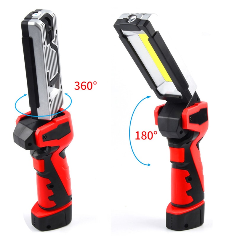 Portable COB LED Work Light USB Rechargeable Emergency Car Garage Lamp