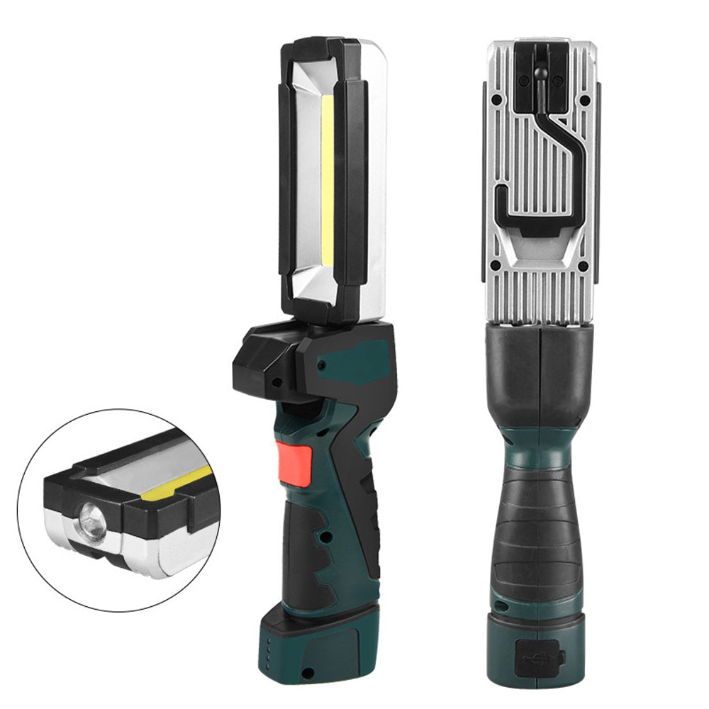 Portable COB LED Work Light USB Rechargeable Emergency Car Garage Lamp