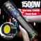 Ultra Bright LED Flashlight with Built in Battery, Tactical Spotlight Range, Emergency Light for Outdoor