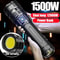 Ultra Bright LED Flashlight with Built in Battery, Tactical Spotlight Range, Emergency Light for Outdoor