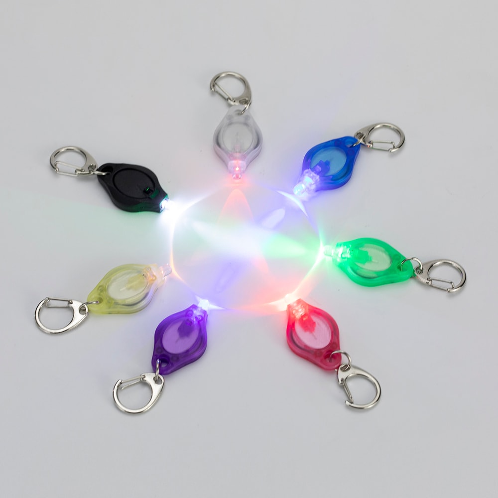 Mini LED Keychain Light Colorful Portable Torch for Stairs, Backup, and Everyday Use