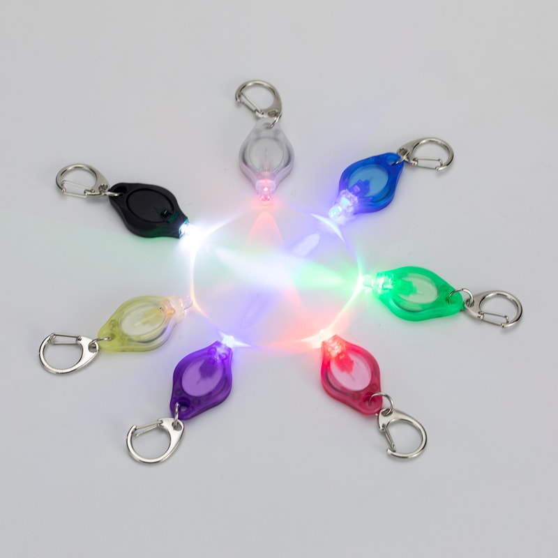Mini LED Keychain Light Colorful Portable Torch for Stairs, Backup, and Everyday Use