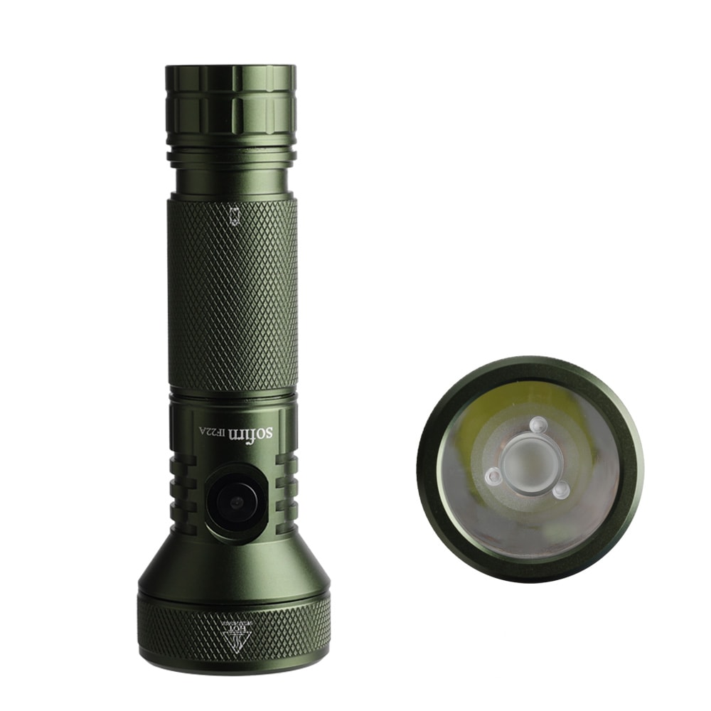 LED Flashlight , Throw, USB C Rechargeable, Powerful Outdoor Torch