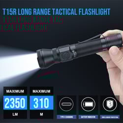 trustfire tactical flashlight lumen usb rechargeable military grade led lamp