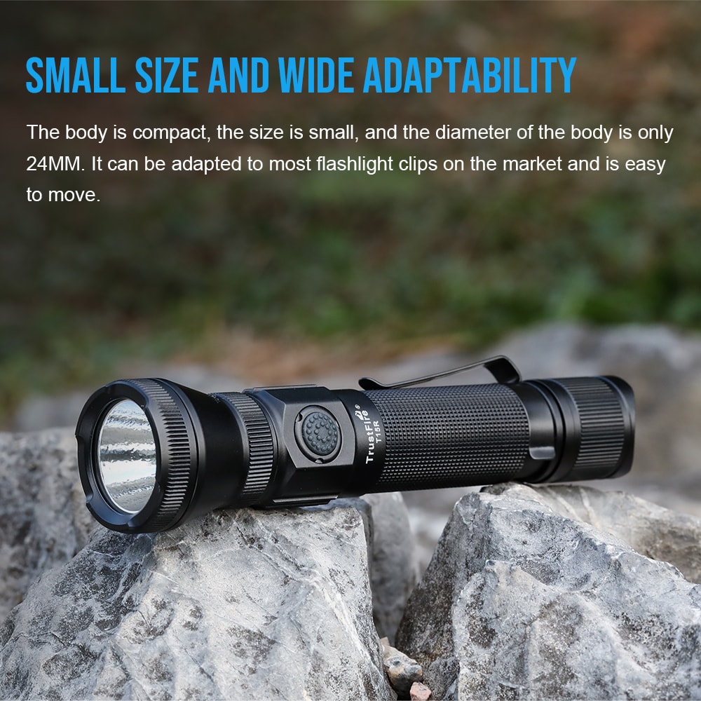 Trustfire Tactical Flashlight Lumen USB Rechargeable Military Grade LED Lamp
