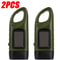 LED Solar Powered Hand Crank Flashlight for Survival Gear Rechargeable Dynamo Torch for Fishing, Hiking & Boating