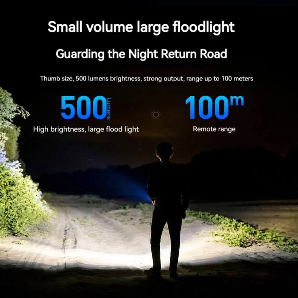 PHILIPS LED EDC Flashlight Mini Rechargeable Keychain Torch Light For Hiking Self Defense 2