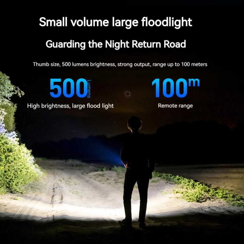 PHILIPS LED EDC Flashlight Mini Rechargeable Keychain Torch Light For Hiking Self Defense 2