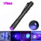 Mini Pen Light Flashlight RedWhiteTorch With Clip For Pet Stain Detection Money Ore Finder 6