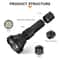 Tactical Long Range Flashlight USB C Rechargeable Torch 4
