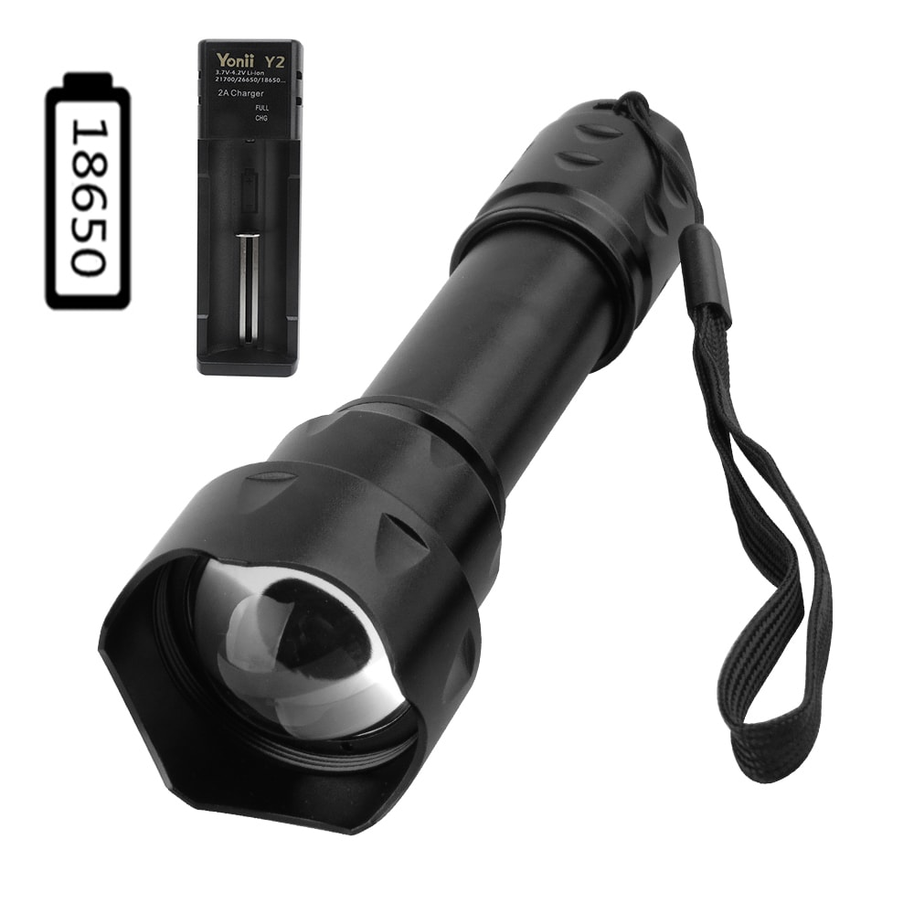 Infrared Night Vision Tactical Flashlight Waterproof LED Torch For Hunting With Zoom Function 6