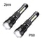 Zoomable Flashlight Powerful Handheld Emergency Torch For Outdoor Camping Fishing 7