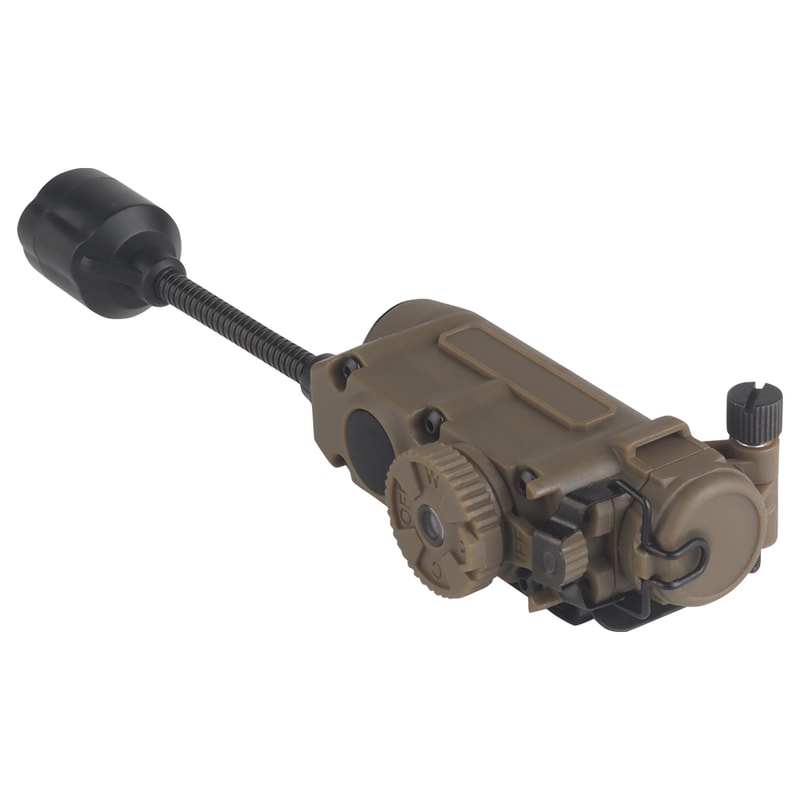 Sidewinder Helmet Tactical Strobe Light Red, Green, Blue, White, IR LED Flashlight for Hunting & Fishing