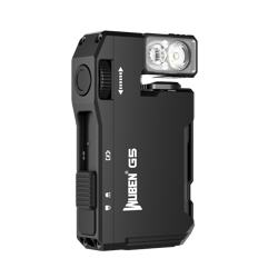 g5 edc flashlight lumens rgb & white rechargeable keychain light with built in battery