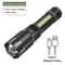 Super Bright COB LED Flashlight Rechargeable Zoomable Waterproof Torch For Camping Hiking 5