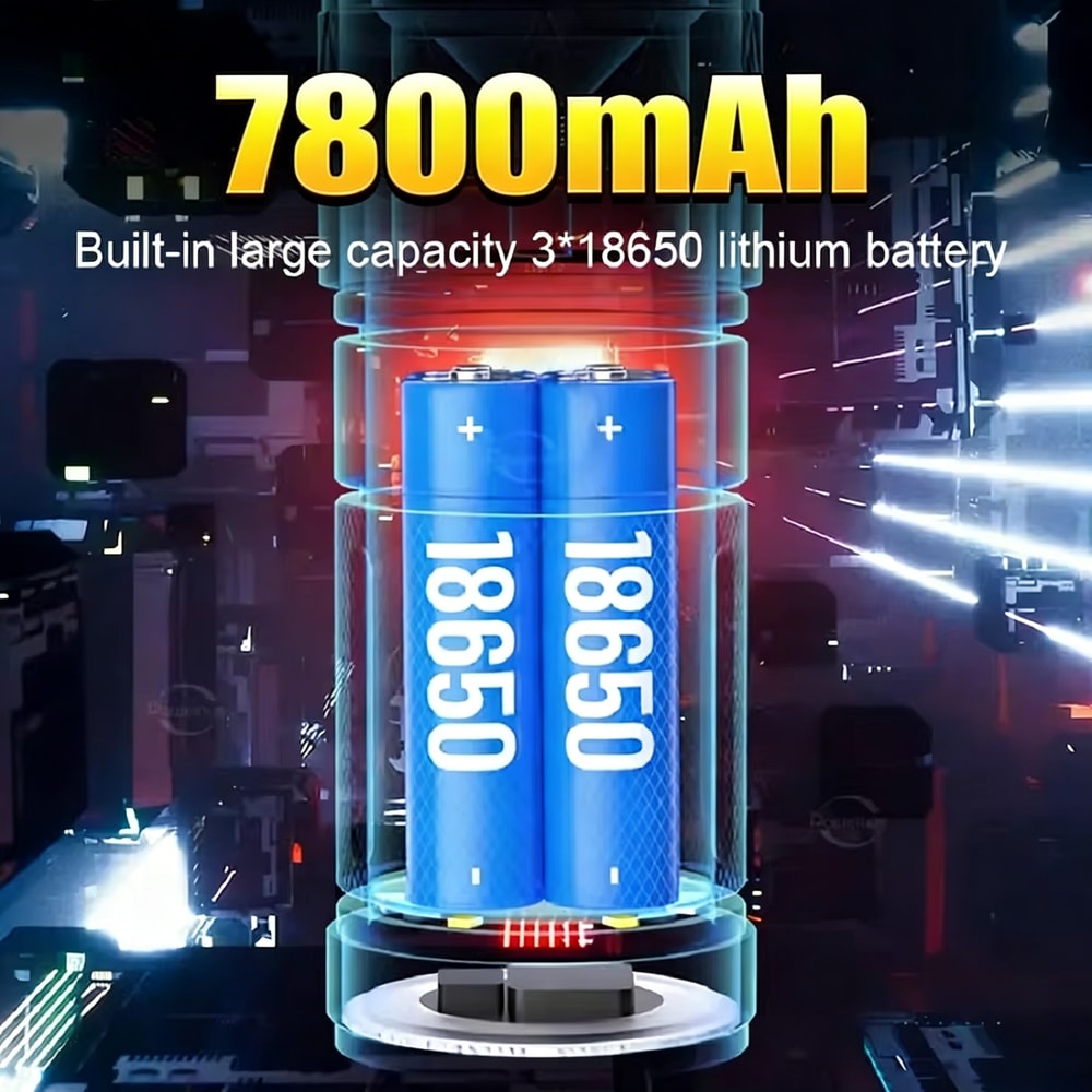 Rechargeable LED Tactical Flashlight With Power Bank Zoom Outdoor Camping Lantern 1