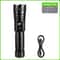 Rechargeable LED Tactical Flashlight With Power Bank Zoom Outdoor Camping Lantern 5
