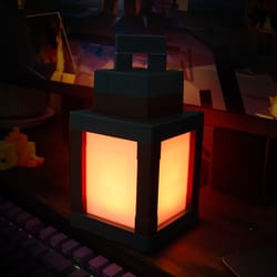 pixel style night light portable lantern color led lantern for diy home decoration & festival atmosphere