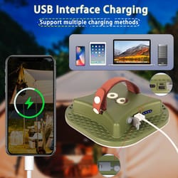 moslighting led solar camping lantern with magnet and zoom torch