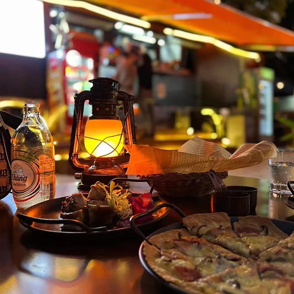 Retro LED Horse Lantern Lamp Rechargeable Hanging Light with Modes for Bar & Restaurant Decor